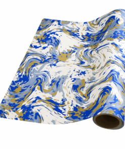 Blue & Gold Marble (5m x 50cm)