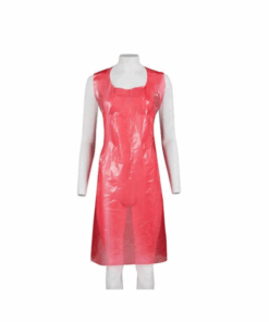 Plastic Apron 100’s 10 Microns Red