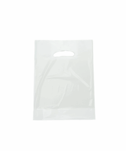 Frosted (Clear with white tint) Plastic Carrier Bags (300+40x240mm)(500 Units)